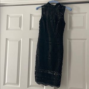 Asos Black Crochet Dress